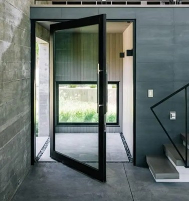 Entry door replacement in Encino with modern front door and professional installation