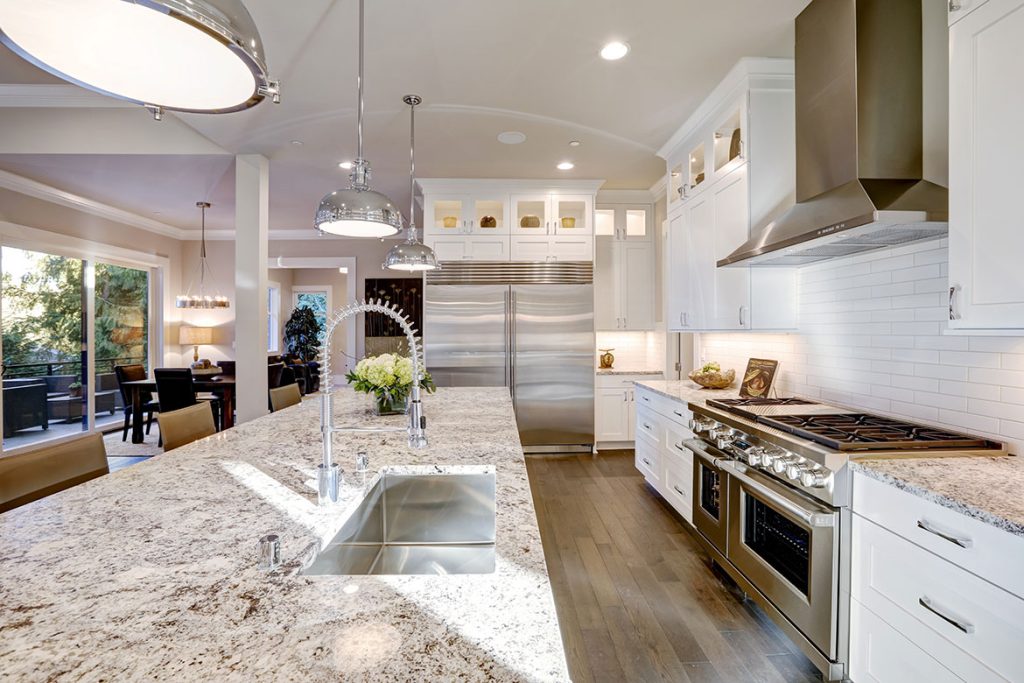 Modern kitchen remodeling in Northridge by T&N Remodeling Inc with custom cabinets and countertops