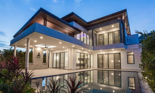 Modern home exterior remodeling in Encino by T&N Remodeling Inc